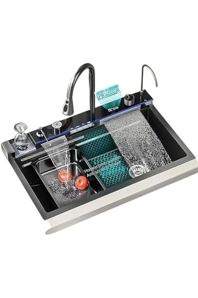 Almiftah Star Stainless Steel Smart Kitchen Sink(75X46)