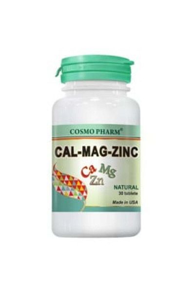 Cosmo Pharm Cosmopharm Calciu+Magneziu+Zinc, 30 tablete