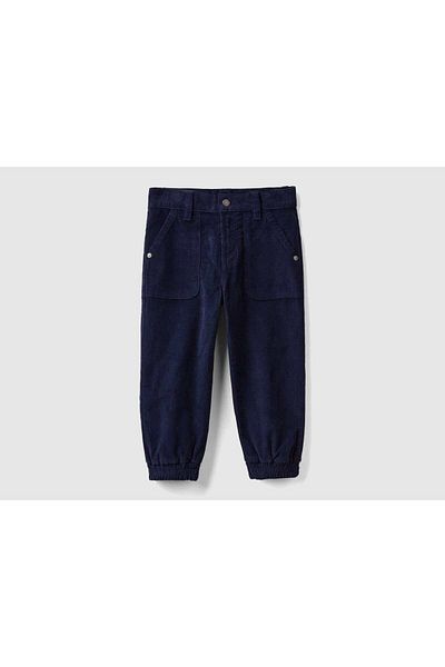United Colors of Benetton Boys' Long Ribbed Pants with Pockets