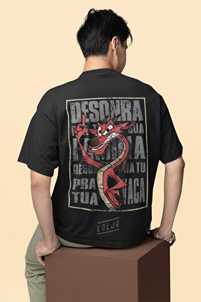 MAGORS DESONRA Τυπωμένο Unisex Oversize Cut 100% βαμβακερό λευκό μπλουζάκι με...