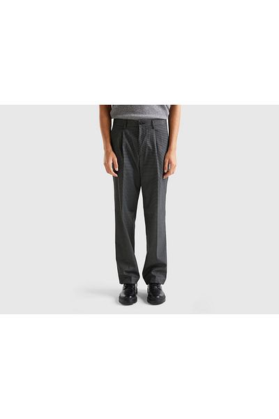 United Colors of Benetton Men's Long Patterned Chino Pants