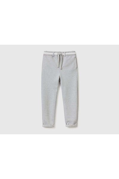 United Colors of Benetton Kids' Sweet Pants with Drawstring and Waistline Stripe