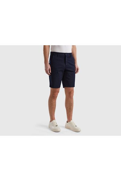 United Colors of Benetton Women's Stretch Cotton Chino Shorts