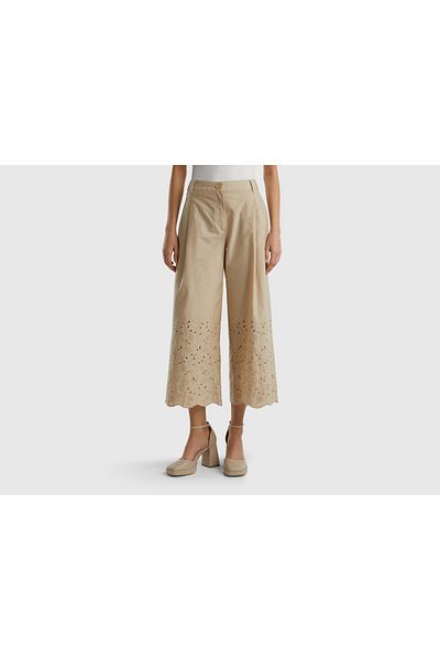United Colors of Benetton Women’s Wide-Leg Lace Pants