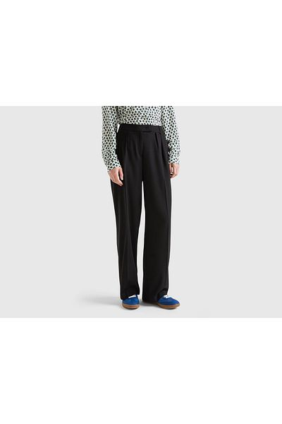 United Colors of Benetton Loose Women's Trousers with Pleats