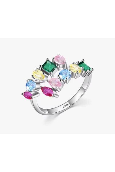 KSA Luxury Women's Ring Gold Plated with Diamonds and Gemstones