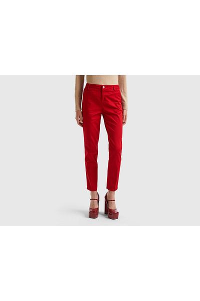 United Colors of Benetton Women's Slim Fit Cotton Chino Pants