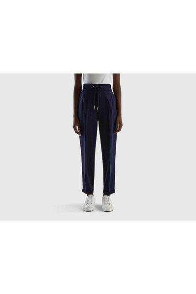 United Colors of Benetton Colorful Thread-Dyed Pants with Tie