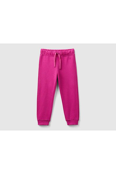 United Colors of Benetton Solid Cotton Sweet Pants for Girls