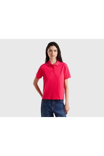 United Colors of Benetton Women's Dark Blue Polo Shirt