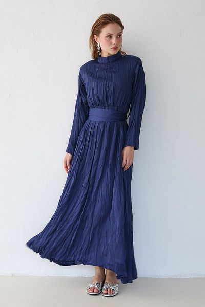 Melike Tatar Melike Tatar Silk Satin Crash Dress 3561