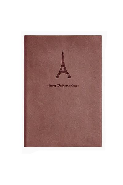 PUFO Elegant A5 undated diary, Daily Diary, 192 pages, 25 x 17.5 cm, brown
