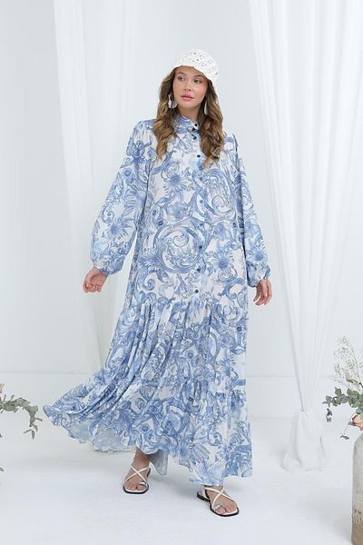 Puane ROCHIE LUNGĂ CU DETALII DE IMprimare 12636
