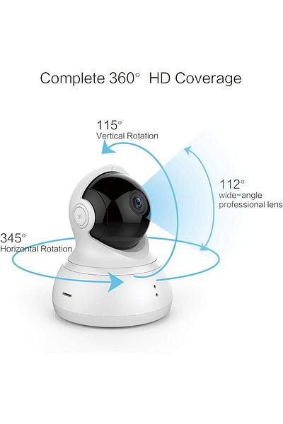 YI Dome Wireless Night Vision Camera 1080p HD - White