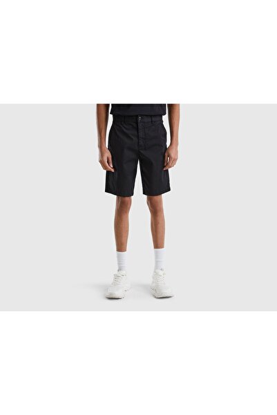 United Colors of Benetton Women's Stretch Cotton Chino Shorts