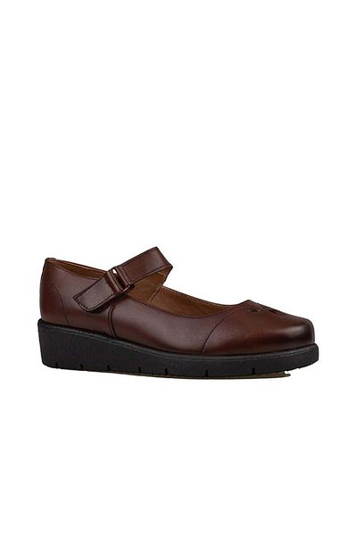 m2s Brown Velcro Women's Genuine Leather Summer Shoes