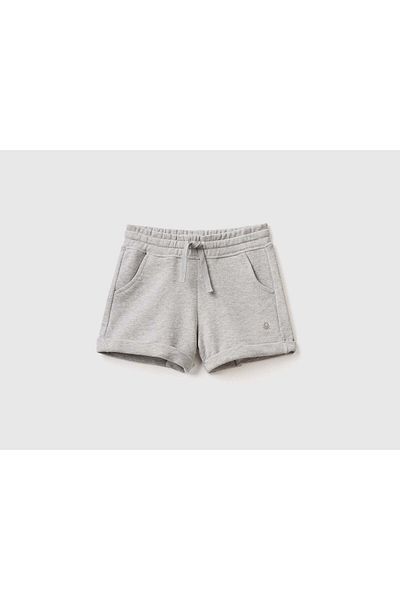 United Colors of Benetton 100% Cotton Solid Girls' Shorts