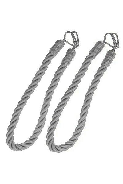 PUFO Curtain or drapery cord set, Classic model, 2 pieces, gray