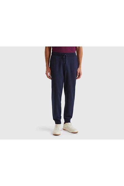 United Colors of Benetton Men's Long Athletic Pants with Drawstring and Front Pockets