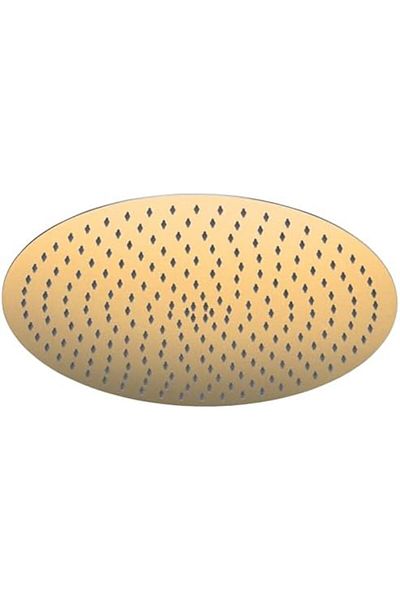 Almiftah BSTIIU Gold Rain Shower Head, 16 Inch High Pressure Shower Head, 304 Stainless Steel Ceiling Mount E