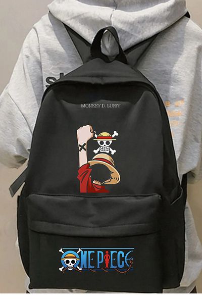 Touz Moda Anime One Piece Printed Backpack School Bag