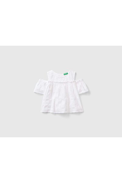 United Colors of Benetton Girls' Off-Shoulder Blouse