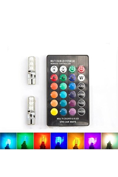 İB GLOBAL 18 لمبة إضاءة T10 متغيرة الألوان مع جهاز تحكم عن بعد