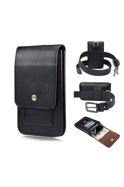 PRIMEDEO Phone Case, Compatible with Phones Up to 7 Inches, Wallet Type, Card Slots