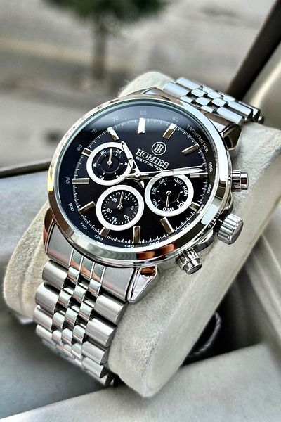 Homies Men's Wrist Watch Stainless Steel Jubile Cord with Original Gift Box and Bracelet Gift.