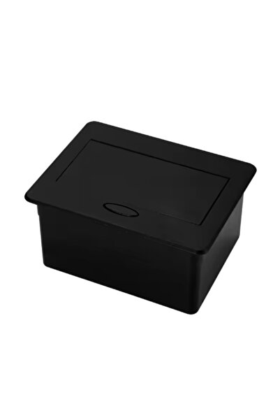 Adsinio Retractable Built-in Socket, Adsinio, 1 Shucko, 1 USB A, 1 USB Type-C, Power Cable 1.8m, 16A, Black