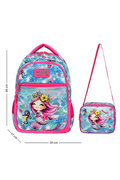 WMİLANO Waddell Primary School Boys Backpack and Lunch Bag, School Backpack