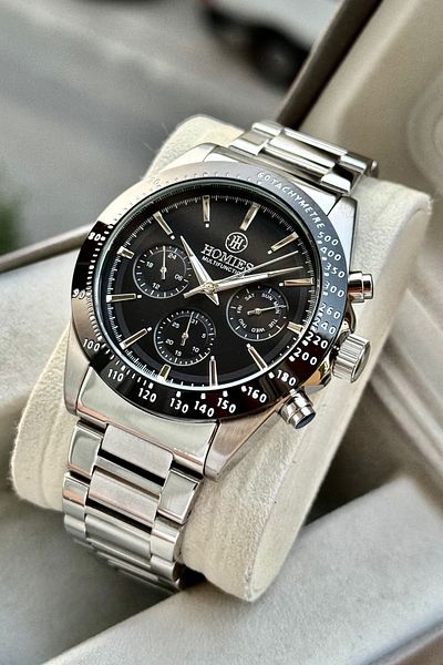 Homies Men's Wrist Watch Stainless Steel Cord All Indicators Active Original Gift Box and Bracelet
