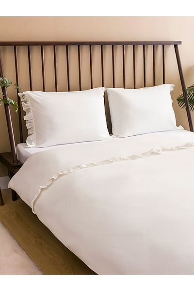 LC Waikiki Σετ Παπλωματοθήκη LCW HOME Βαμβακερή Διπλή