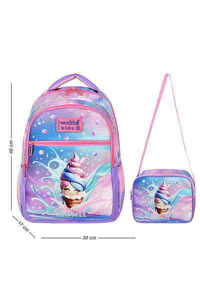 WMİLANO Waddell Primary School Boys Backpack and Lunch Bag, School Backpack