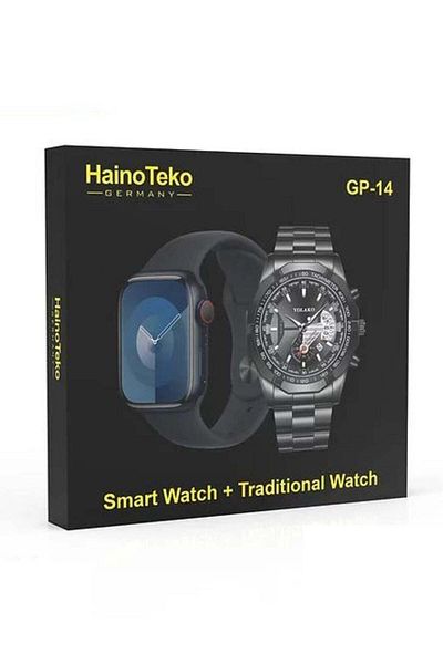 HAINOTEKO Haino Teko Germany Smart watch + Traditional Watch GP-14_Black