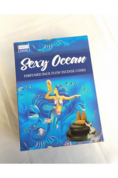 Darshan Incense Darshan 10 Adet Sexy Ocean Kokulu Geri Akış Backflow Tütsü