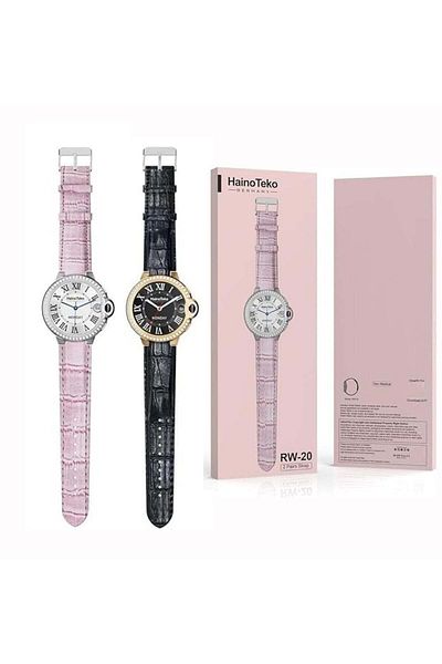HAINOTEKO Haino Teko Smartwatch with Two set strap for women's and Girls Pink
