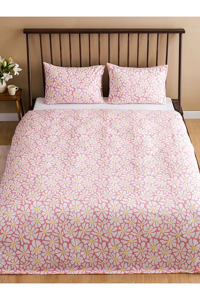 LC Waikiki Lcw Home Floral Patterned Double Duvet Cover Set