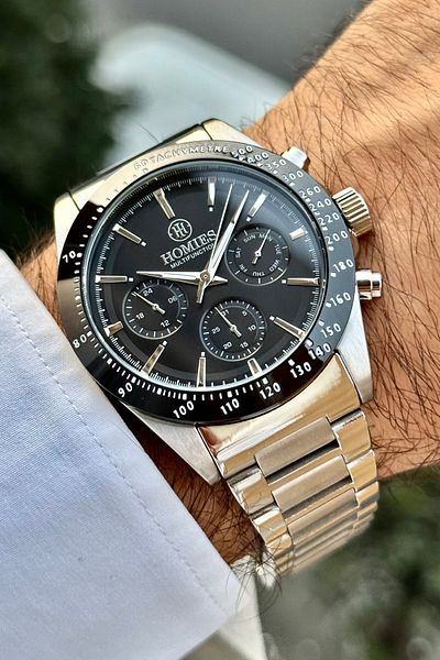 Homies Men's Wrist Watch Stainless Steel Cord All Indicators Active Original Gift Box and Bracelet