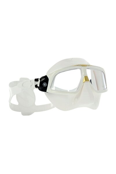 Aqua Lung Aqualung Sphera X Şeffaf Silikon Altın Çerçeve Dalış Maskesi