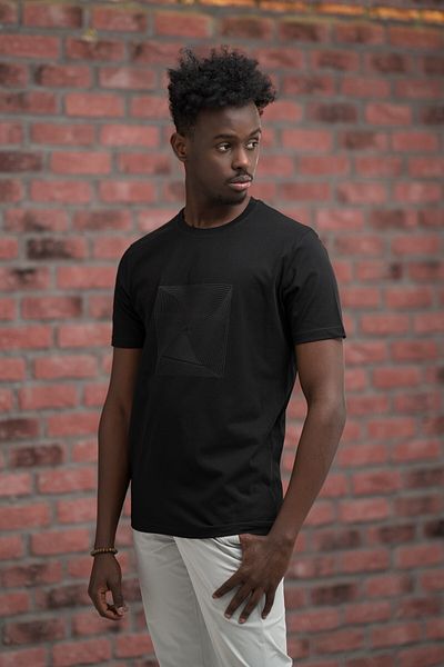 AKÇAYLAR Slim Fit Cotton Front Printed Crew Neck T-Shirt