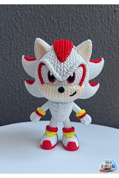 Fud3D Süper Shadow Örgü Görünümlü Süper Shadow 14Cm Hareketli Kafa Sonic Serisi