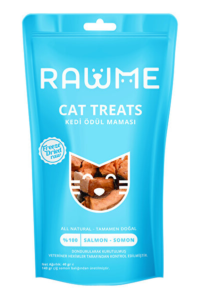 Rawme Dondurularak Kurutulmuş 100% Doğal Çiğ Kedi Somon