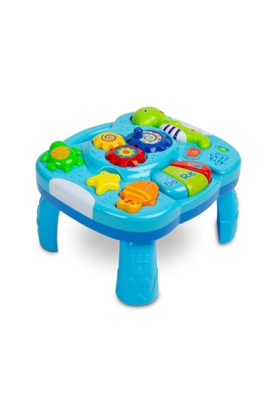 OEM Интерактивна маса за занимания, синя (2 в 1)