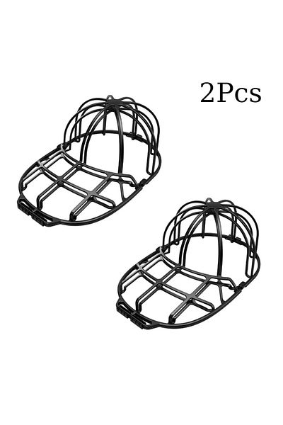 Choice 2Pcs-Black Hat washer, household products, laundry accessories, anti deformation hat protection fram