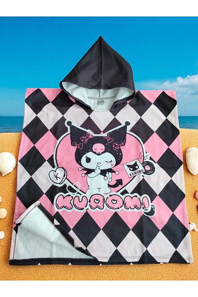 MİLAYS LİFE HOME COLLECTİON Κοριτσίστικο Poncho Cape Beach & Πετσέτα Θάλασσας