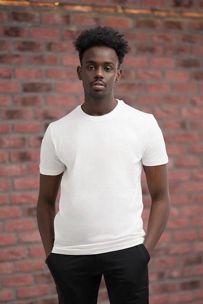 AKÇAYLAR Slim Fit Cotton Front Printed Crew Neck T-Shirt