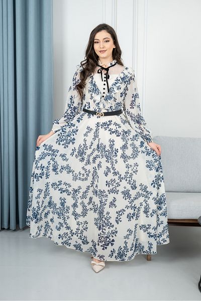 BORÇAY A soft, elegant, black and white dress, characterised by its high-quality and elegant fabric.