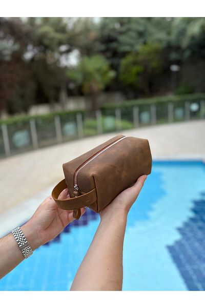 ÖzkanAccessory Elnath Genuine Leather Gift Unisex Handbag