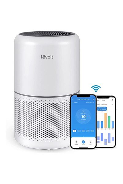Levoit Smart Air Purifier, 50m² Room Coverage, White, Core 300S